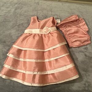 Baby Pink Dress Party Wendy Bellissimo  Party 9 Months / Retail $55.00